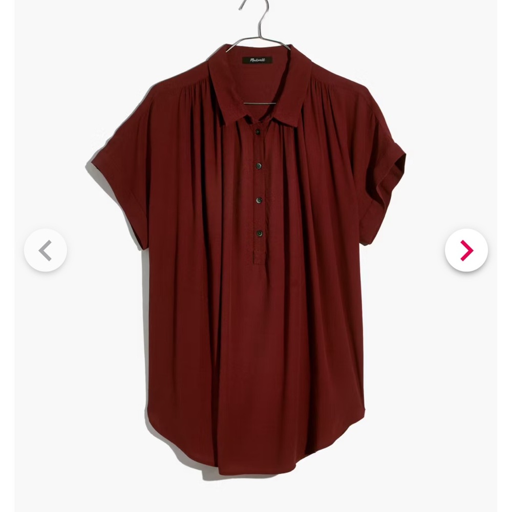 Madewell popover central shirt